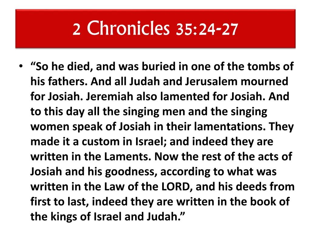 2 chronicles 35 24 27