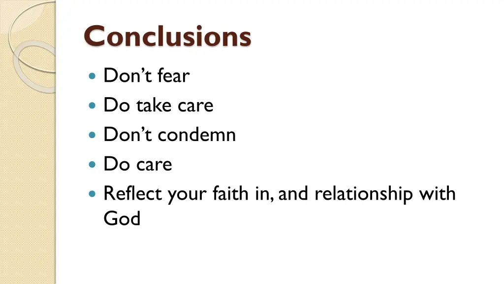 conclusions
