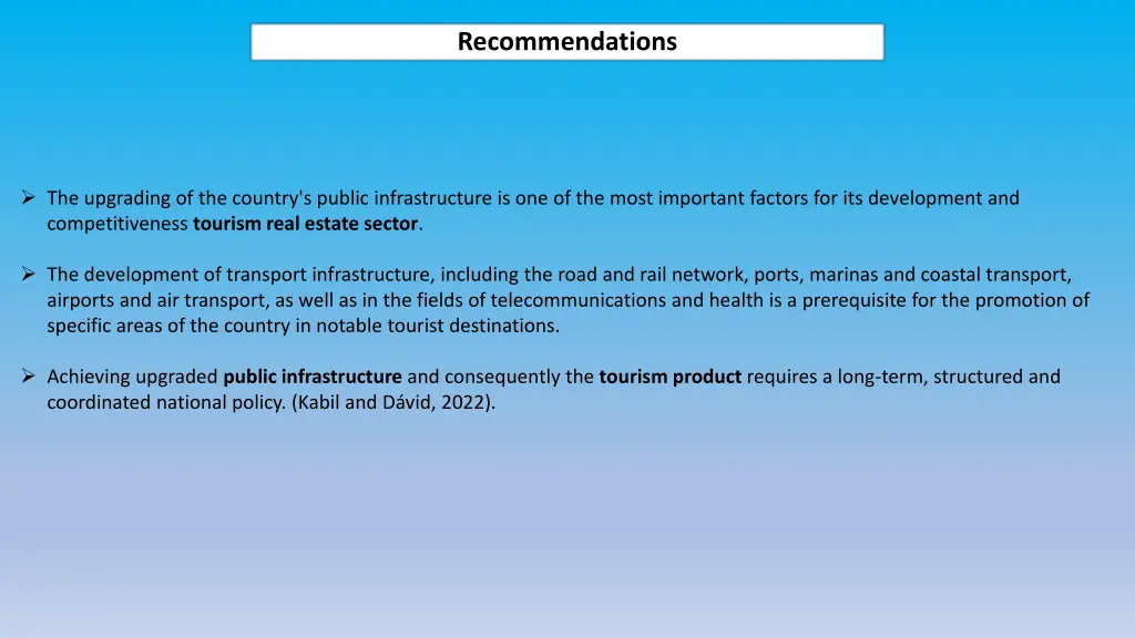 recommendations