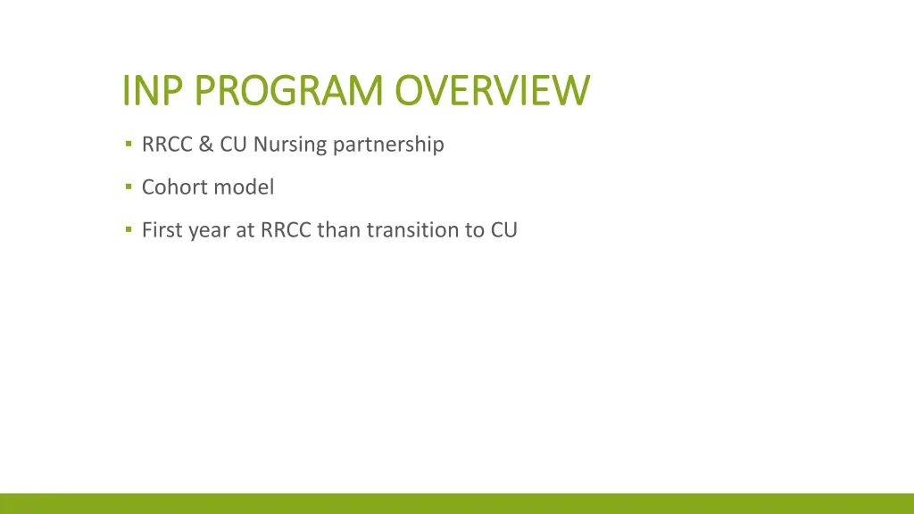 inp program overview inp program overview