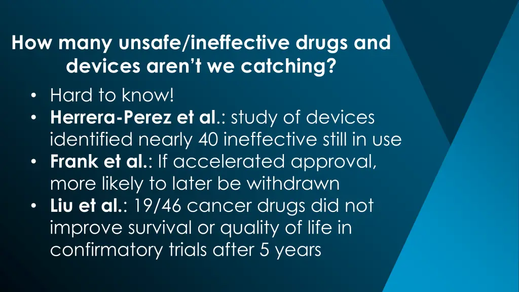 how many unsafe ineffective drugs and devices