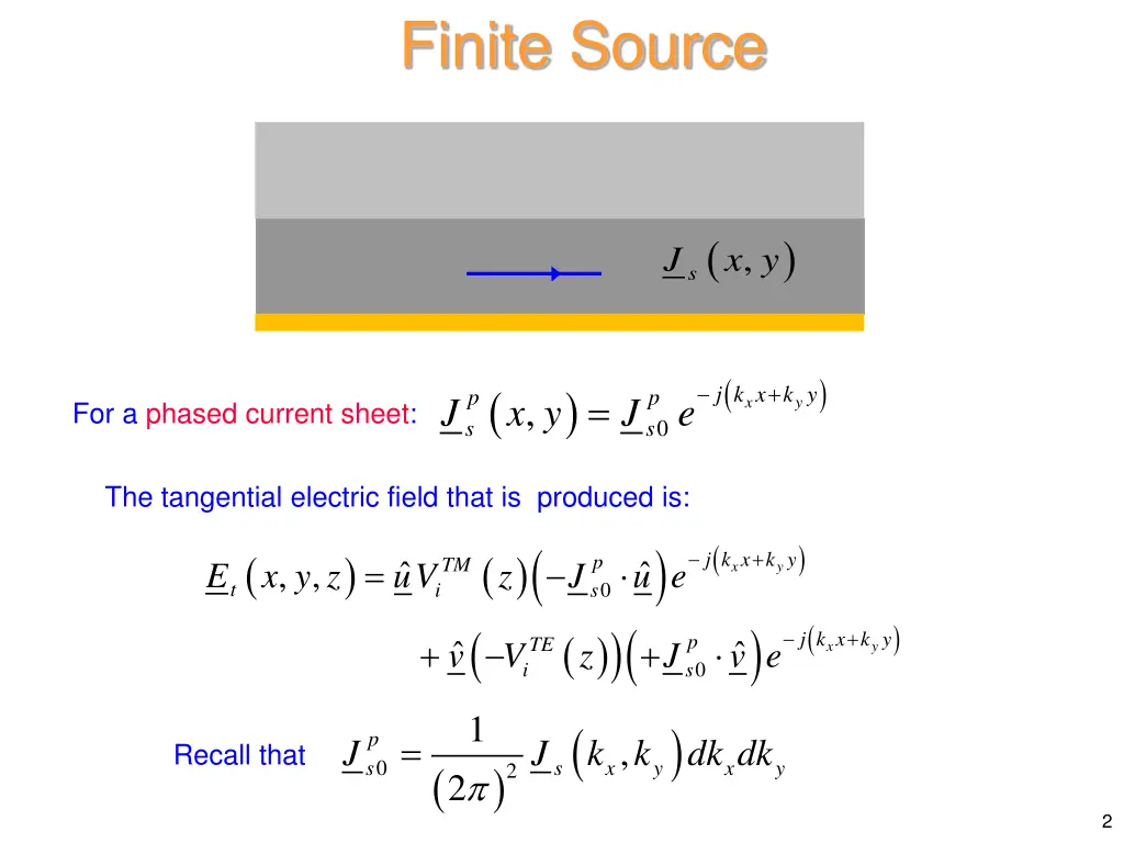 finite source