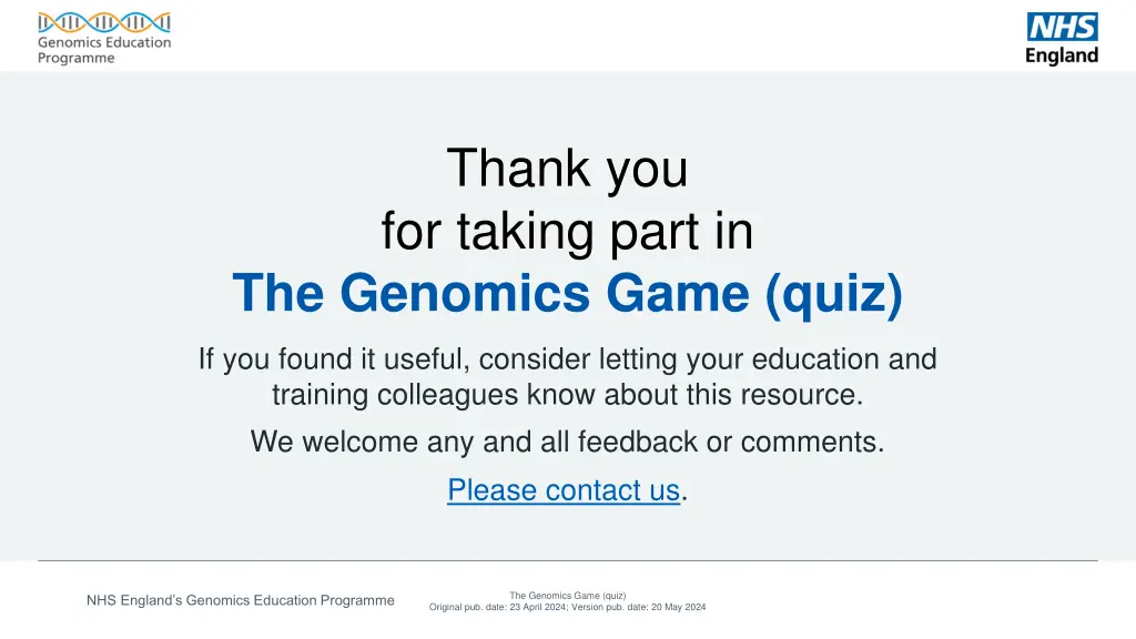 genomics education programme logo 43
