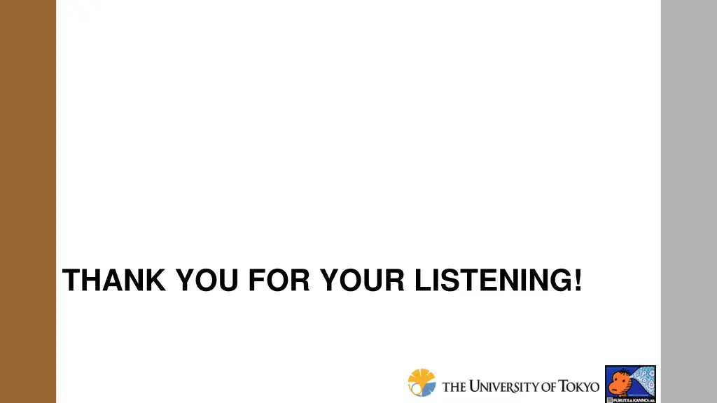 thank you for your listening
