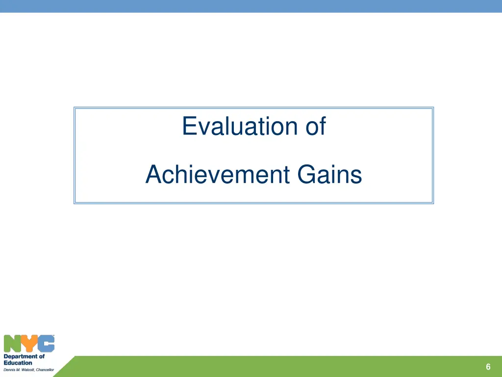 evaluation of