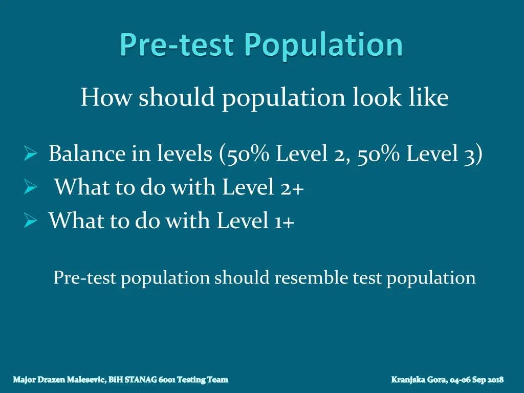 how should population look like