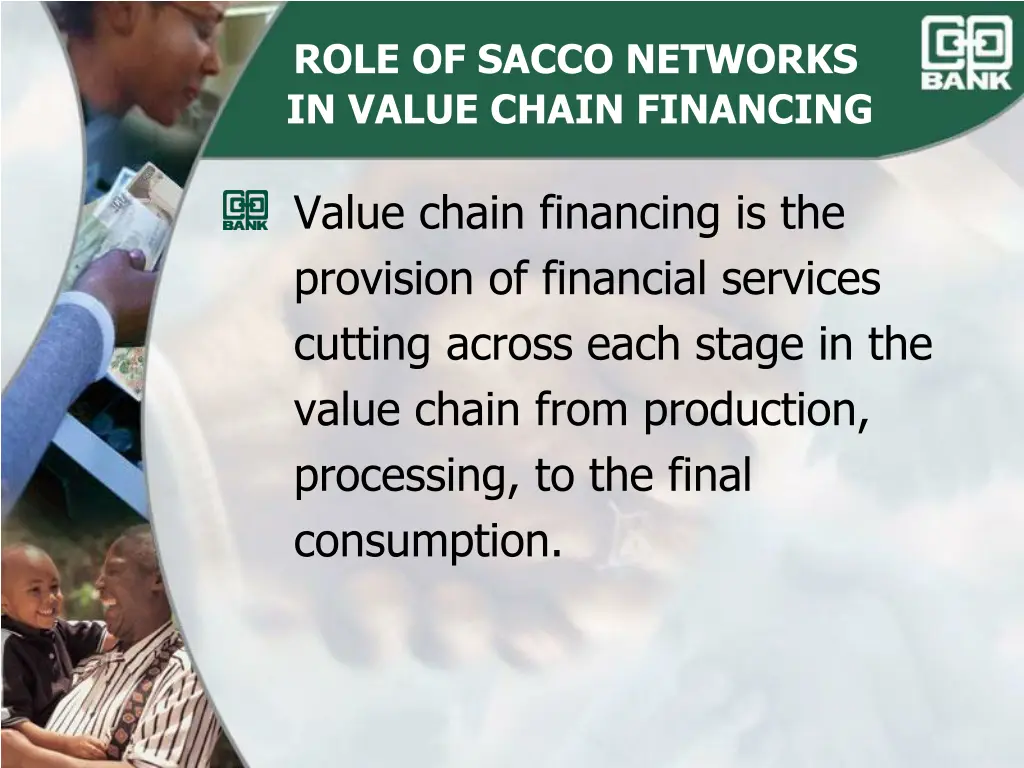 role of sacco networks in value chain financing 1