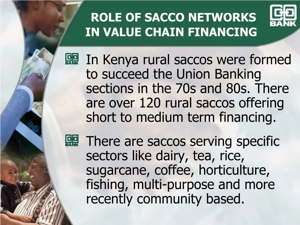 role of sacco networks in value chain financing 4