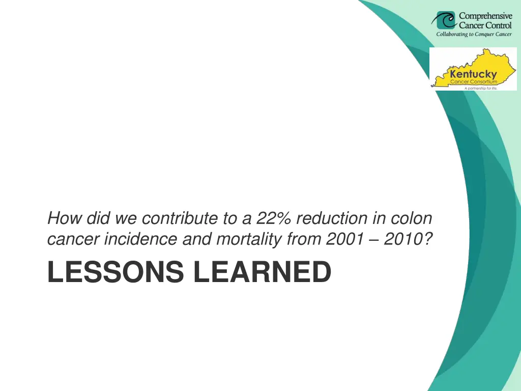 how did we contribute to a 22 reduction in colon