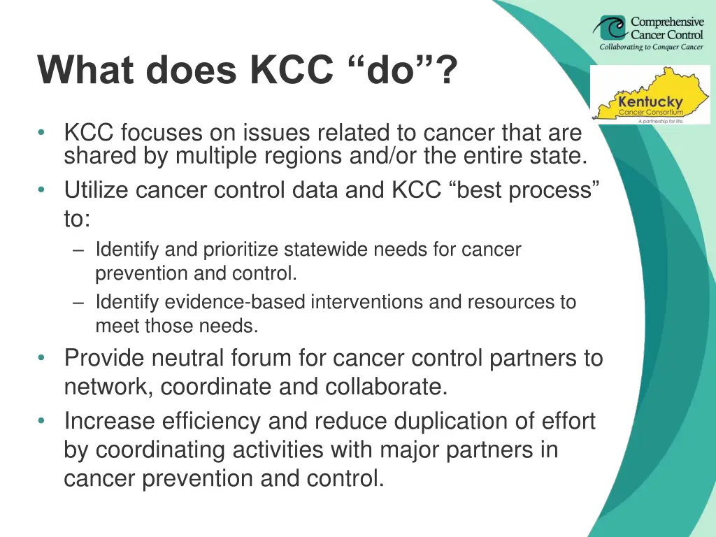 what does kcc do
