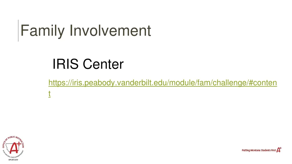 family involvement