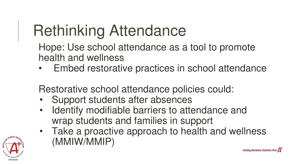 rethinking attendance hope use school attendance