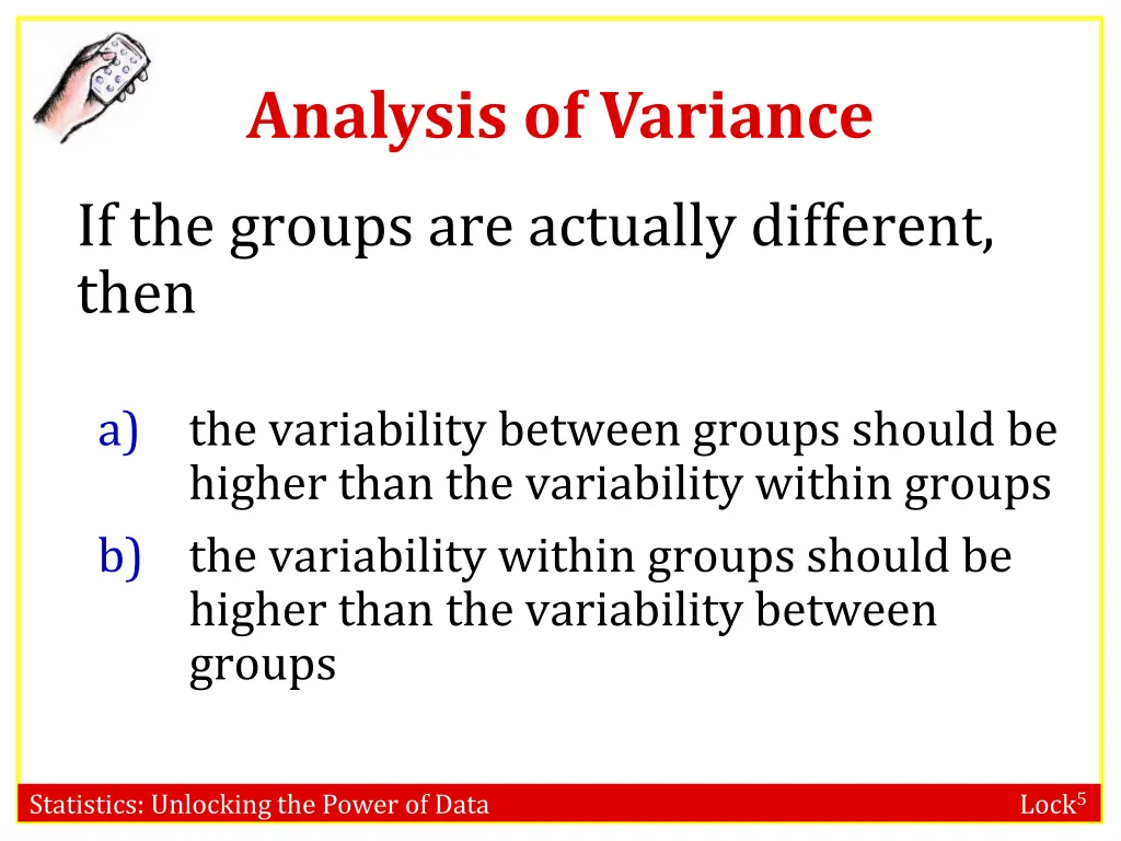analysis of variance 1