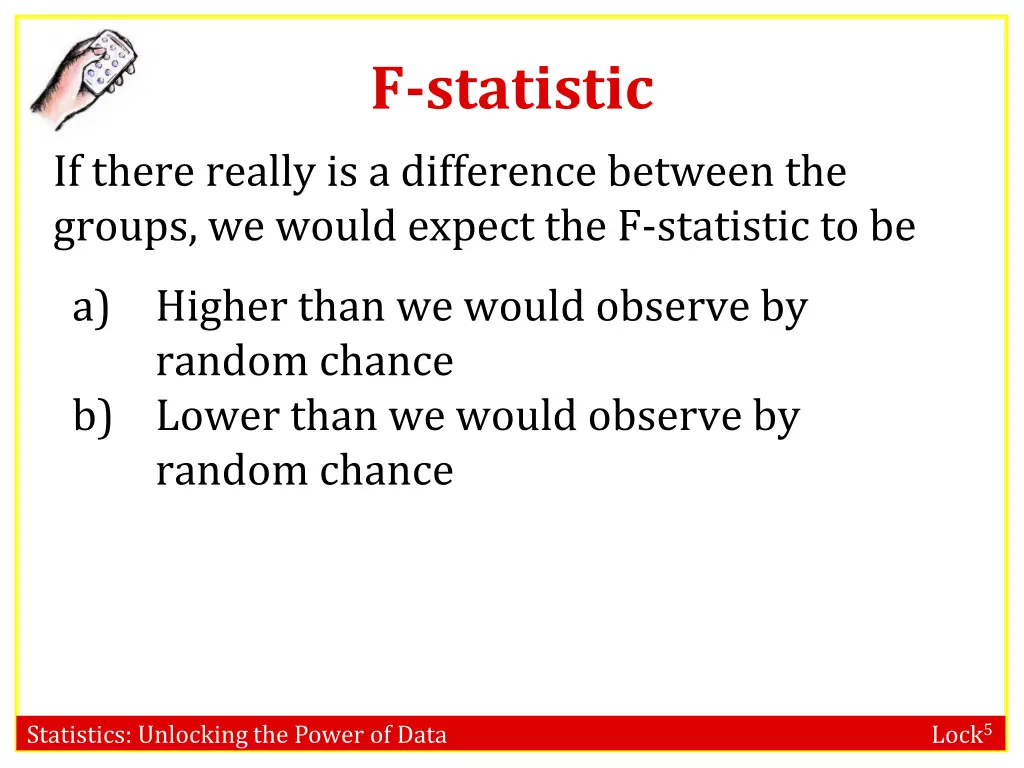 f statistic 1