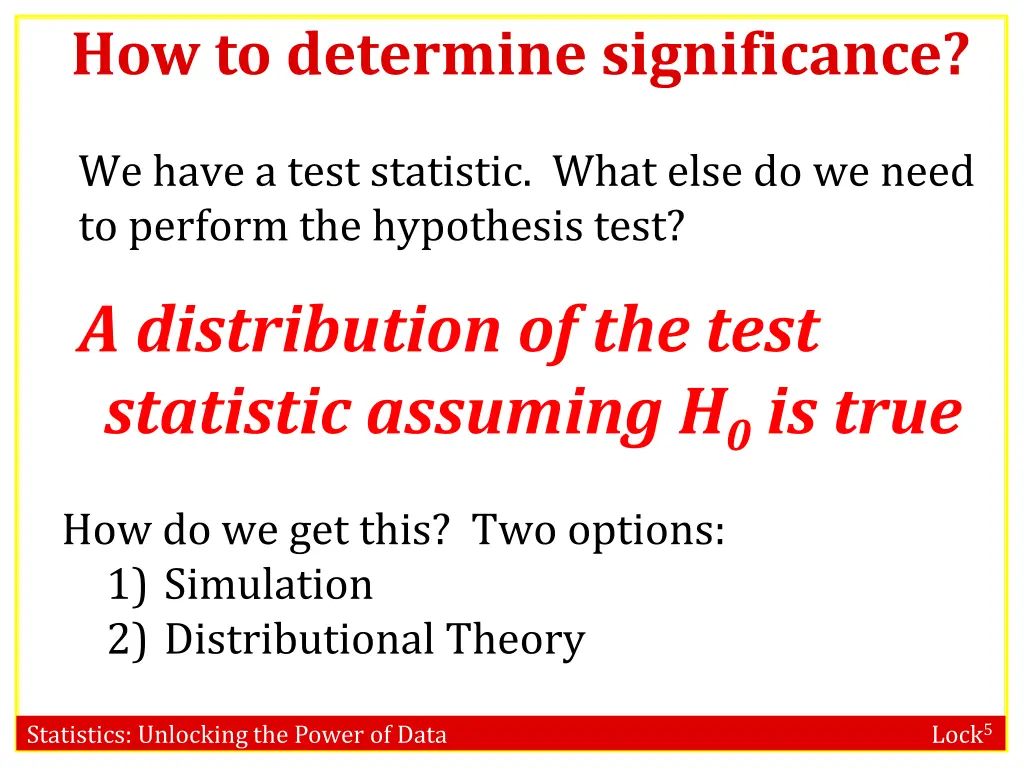 how to determine significance