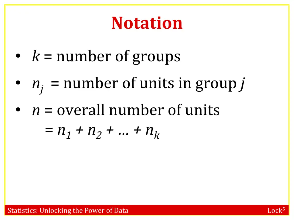 notation