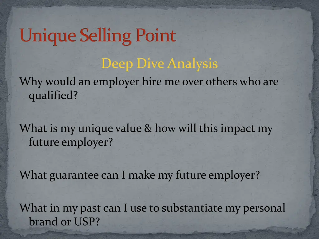 unique selling point