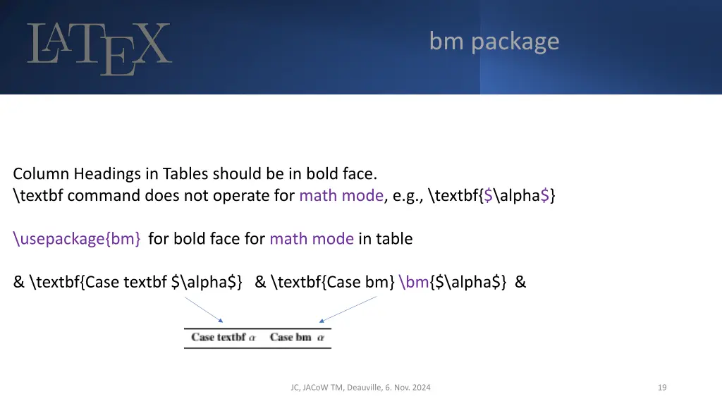 bm package