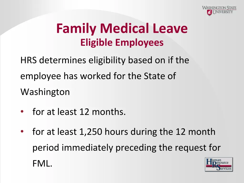 family medical leave eligible employees