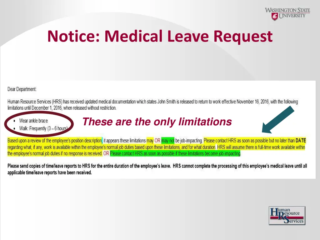 notice medical leave request 1