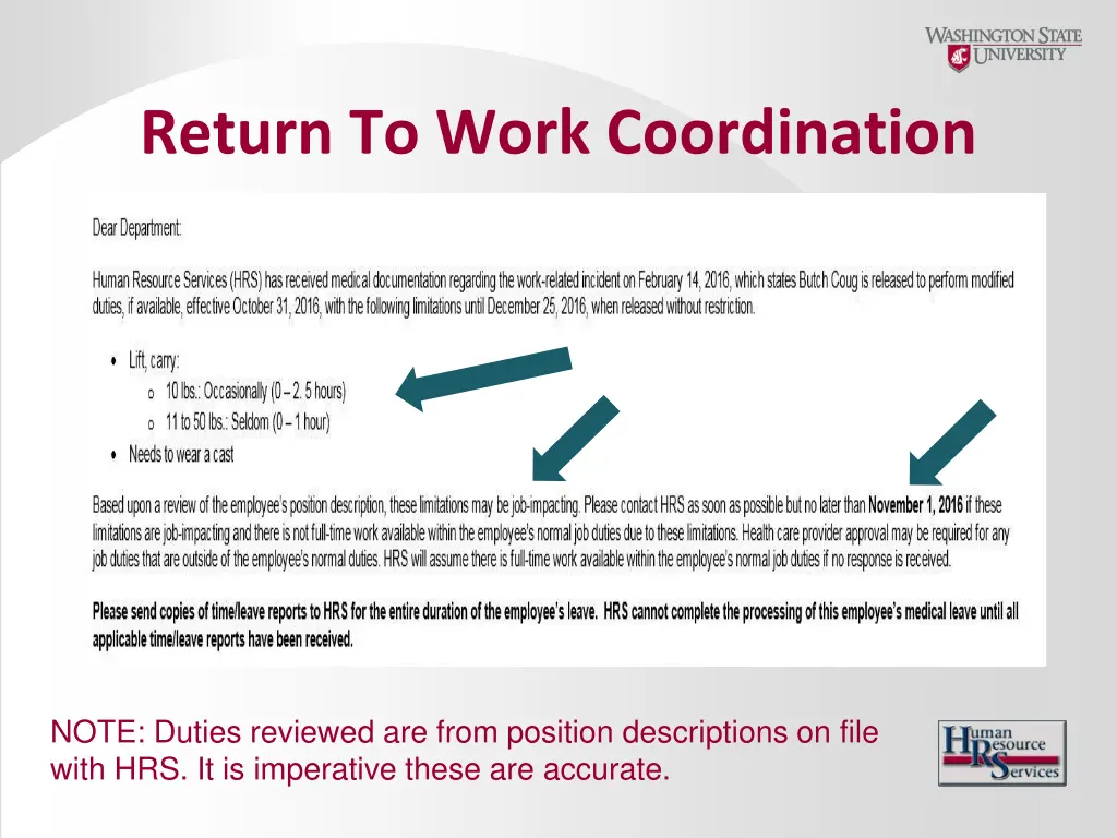 return to work coordination 1