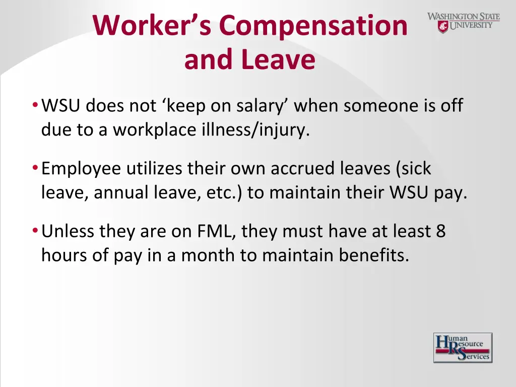 worker s compensation and leave