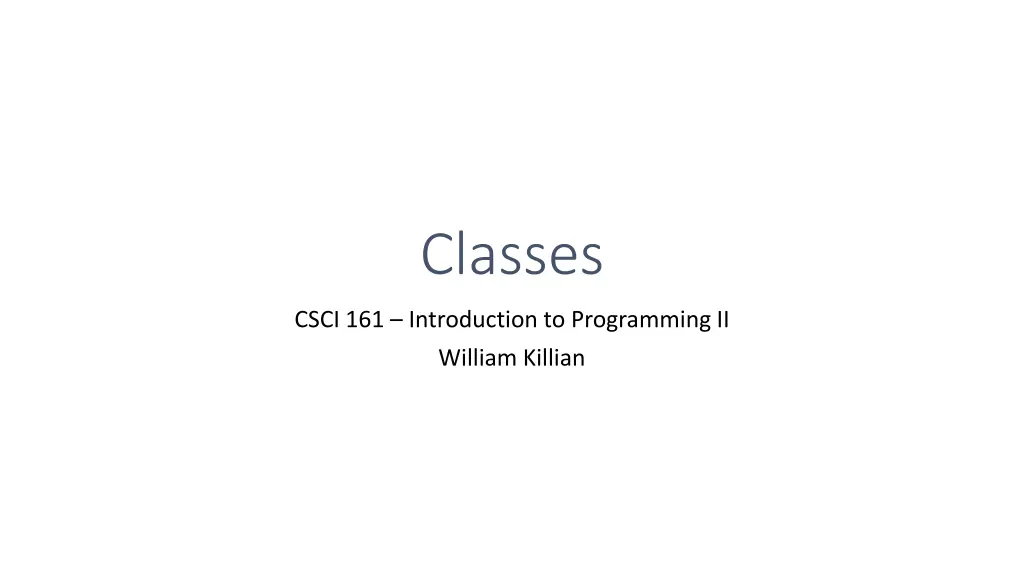 classes