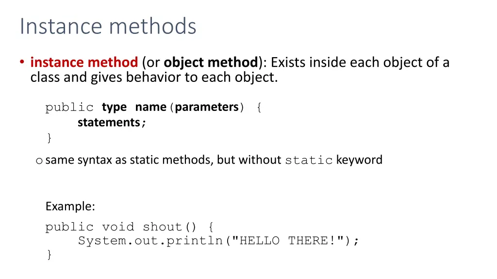 instance methods