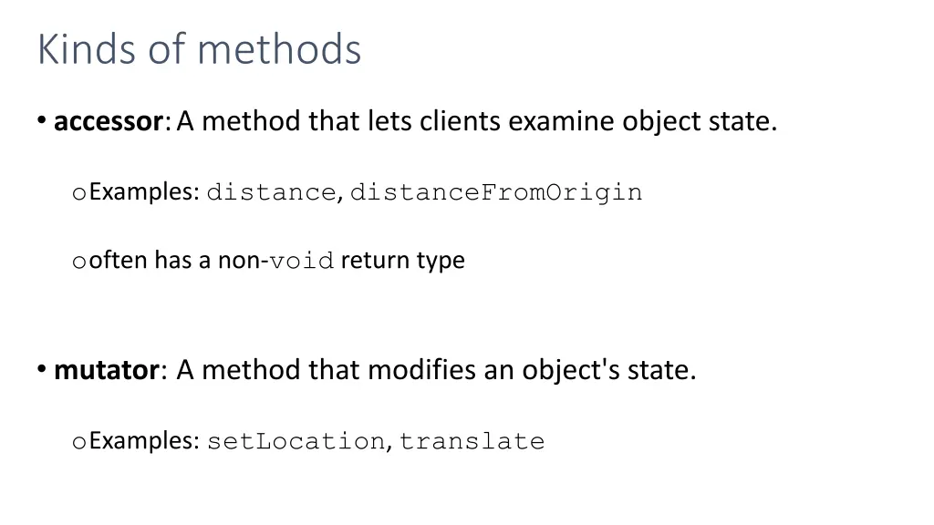 kinds of methods
