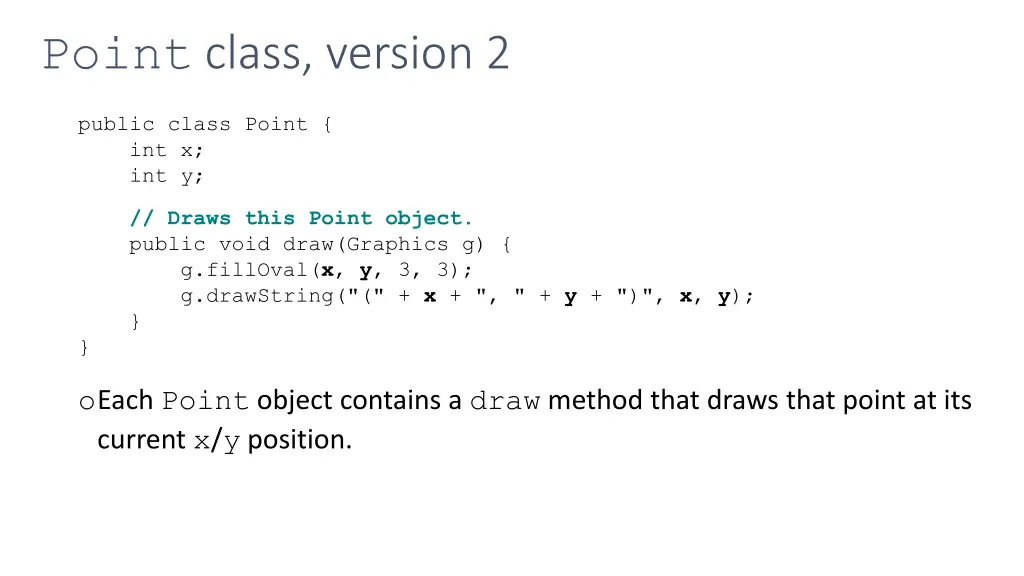 point class version 2