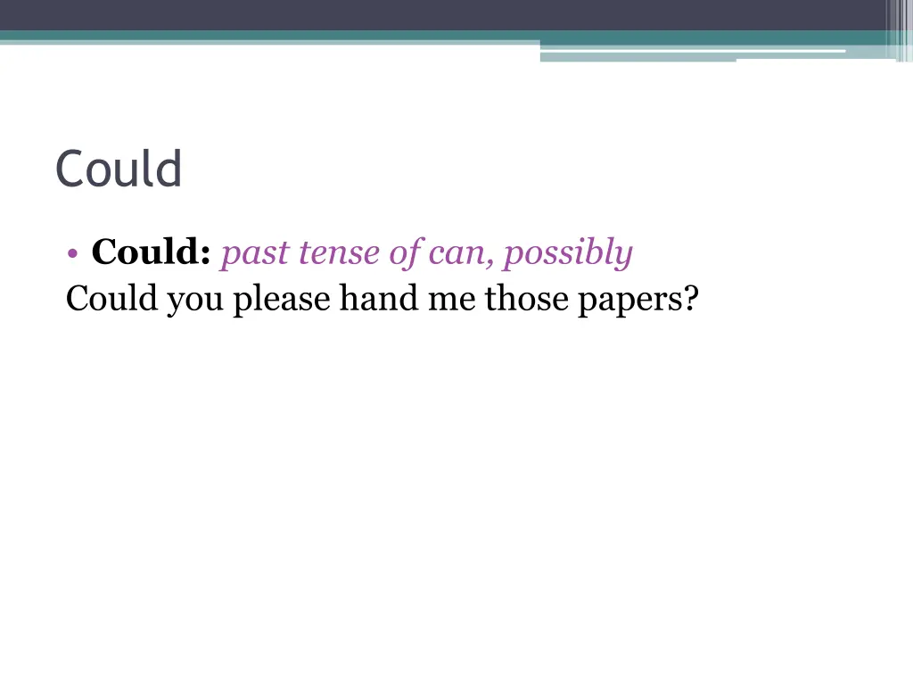 could