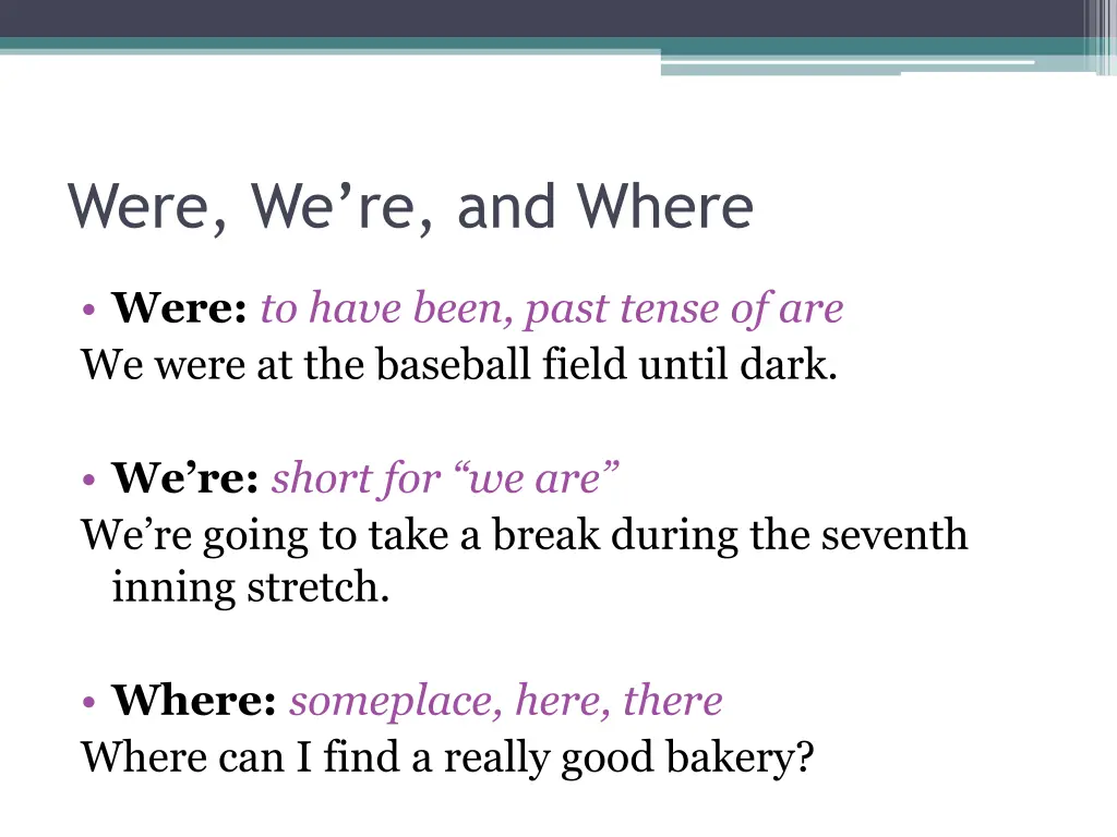 were we re and where