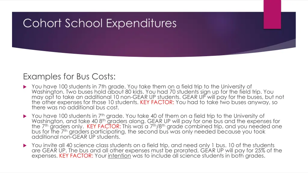 cohort school expenditures 1