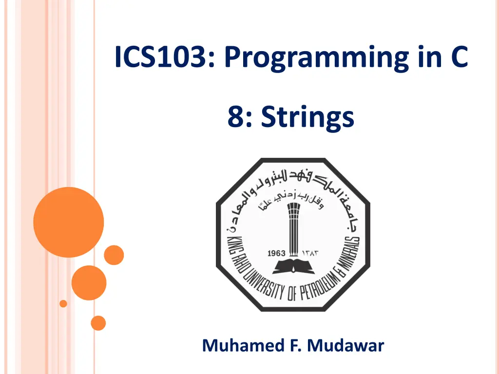 ics103 programming in c