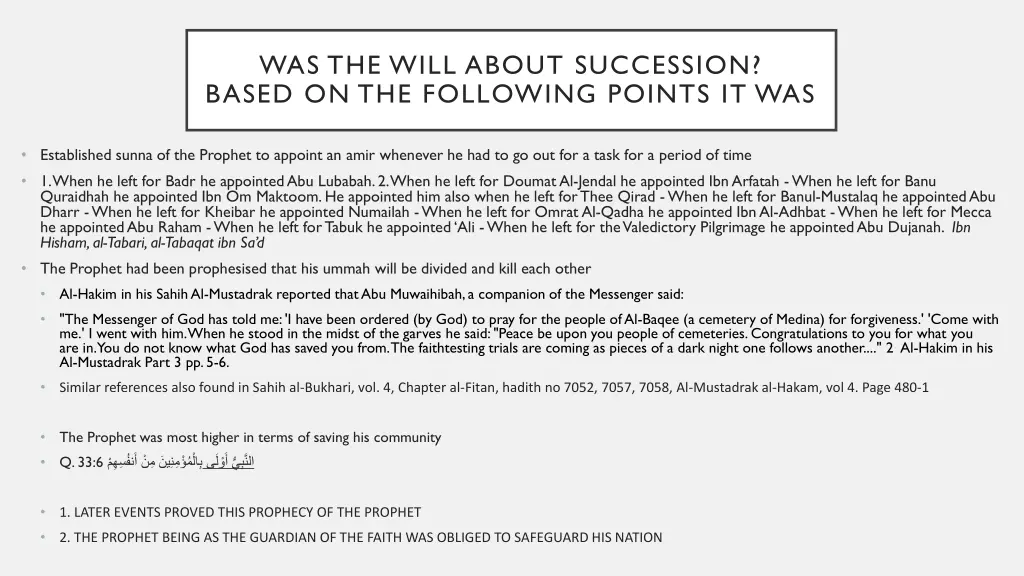 was the will about succession based
