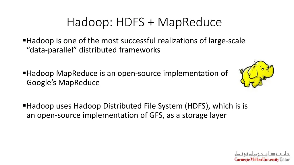 hadoop hdfs mapreduce