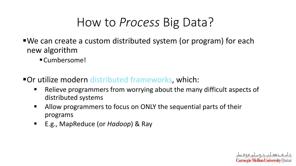 how to process big data
