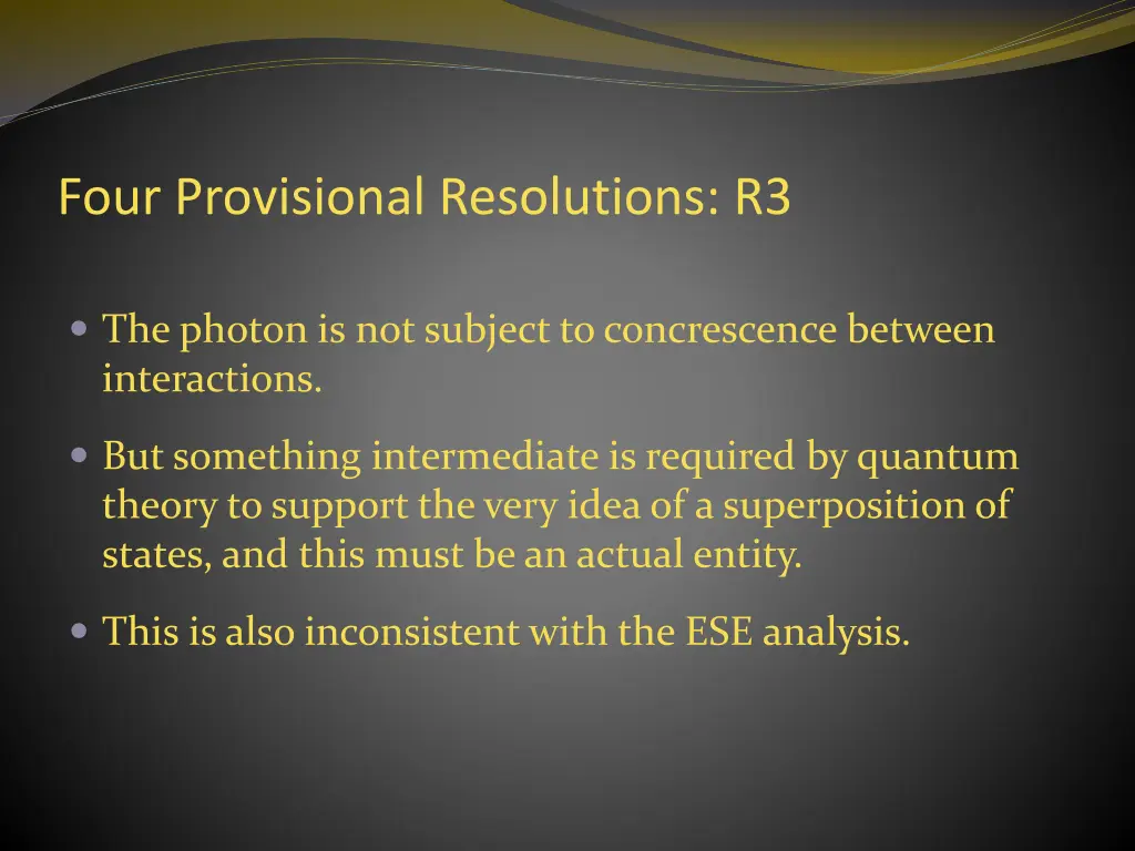 four provisional resolutions r3