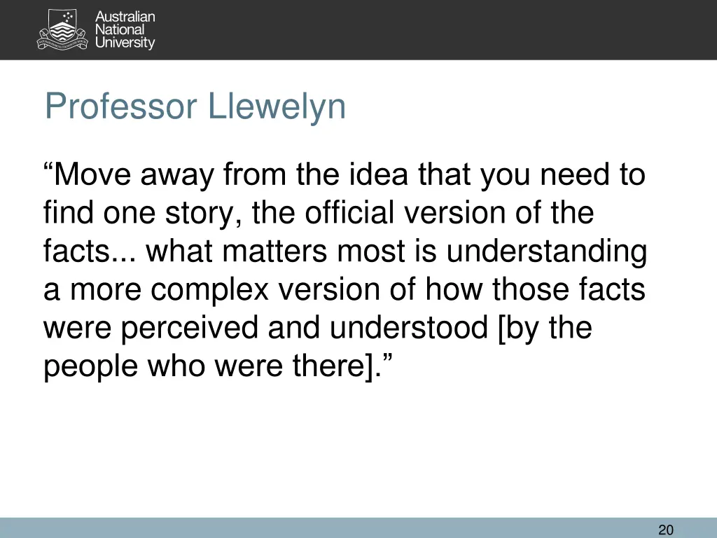 professor llewelyn