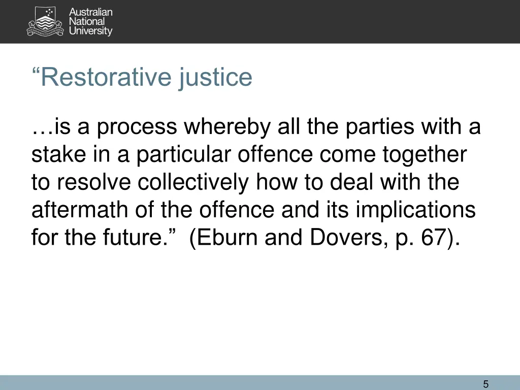 restorative justice