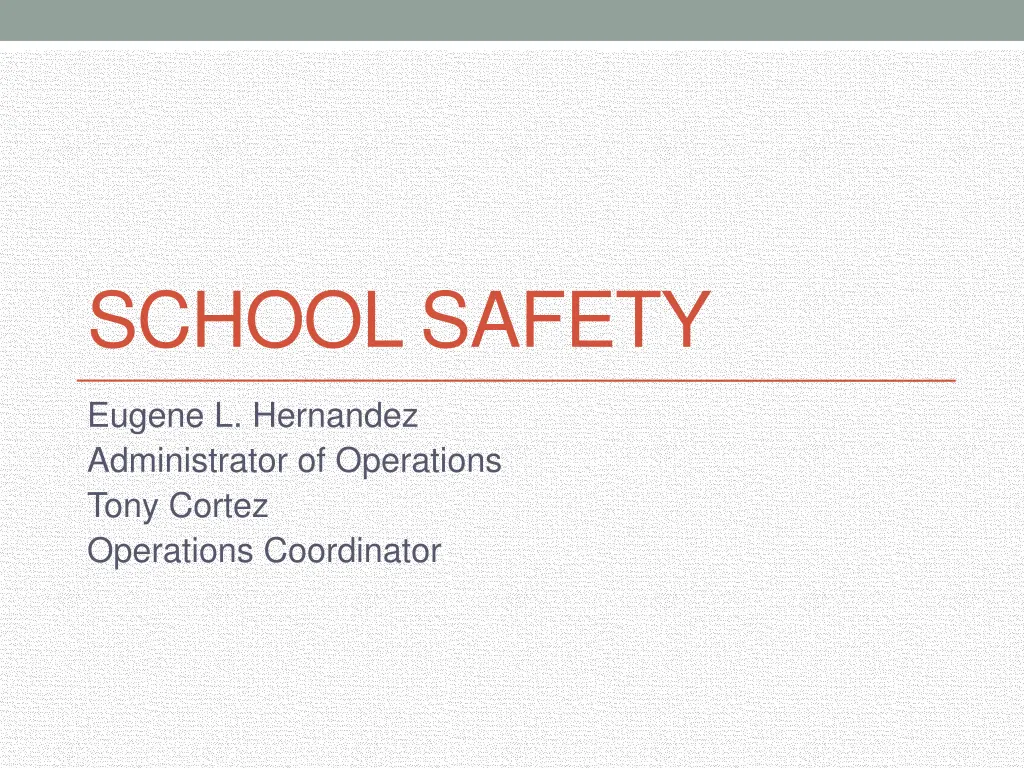 school safety
