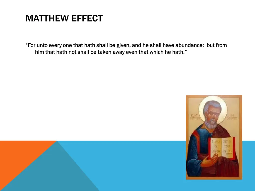 matthew effect