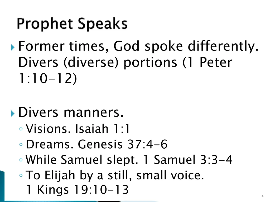 former times god spoke differently divers diverse