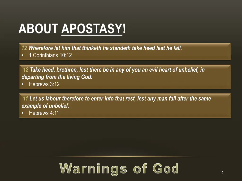 about apostasy