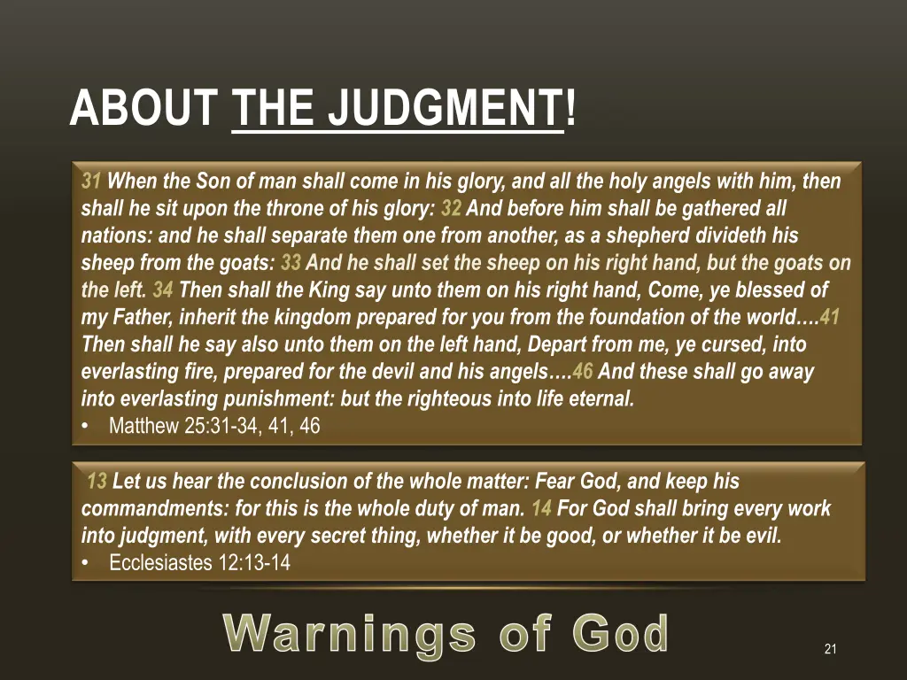 about the judgment 1