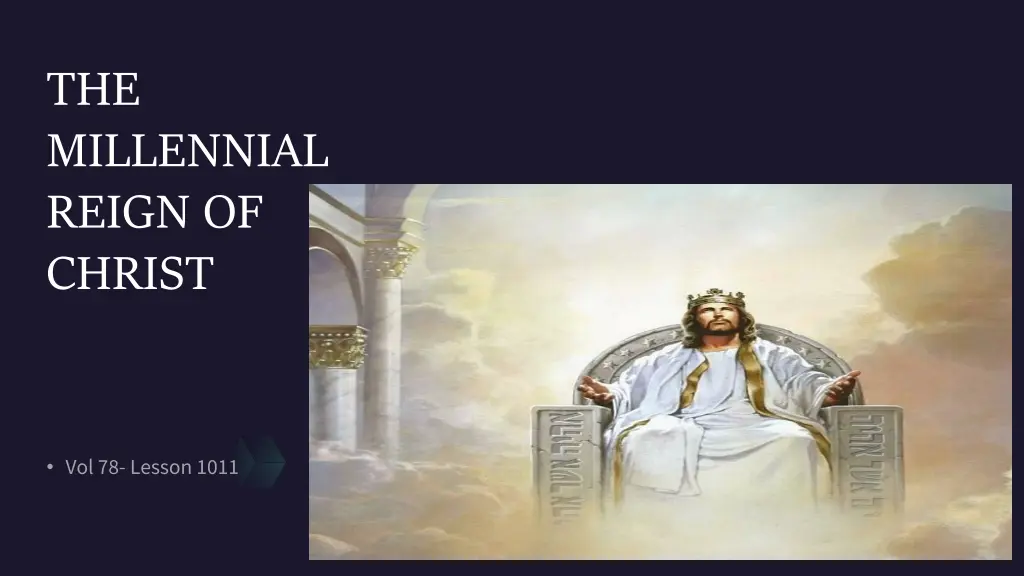 the millennial reign of christ