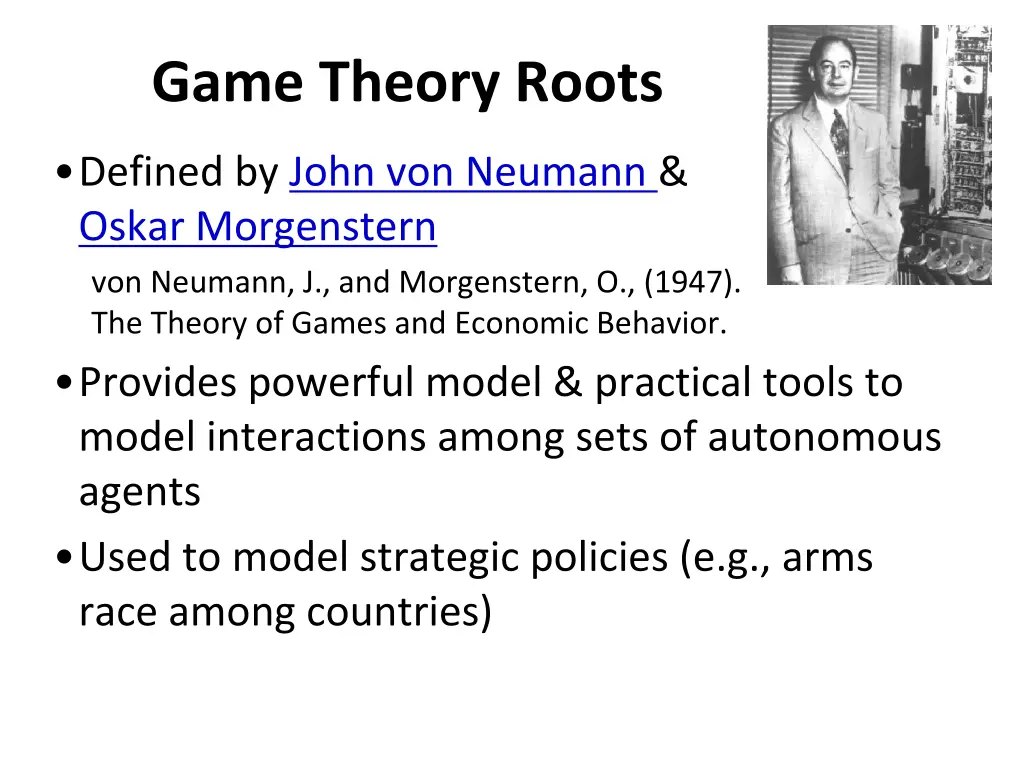 game theory roots
