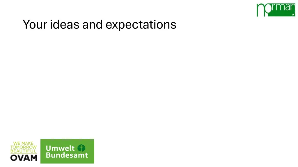 your ideas and expectations