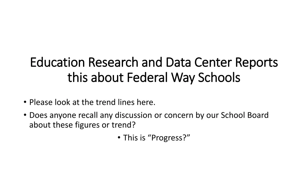 education research and data center reports