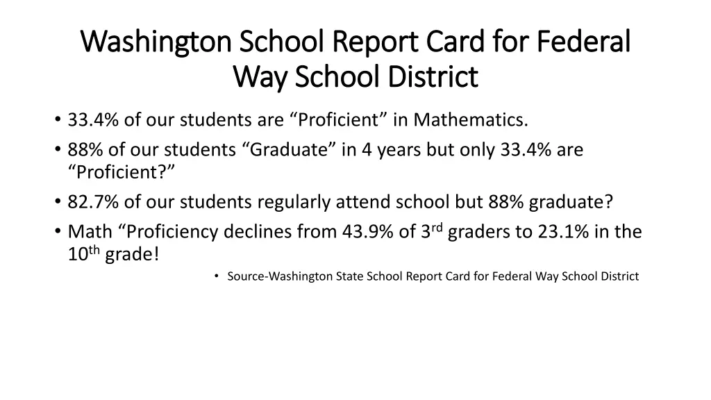 washington school report card for federal